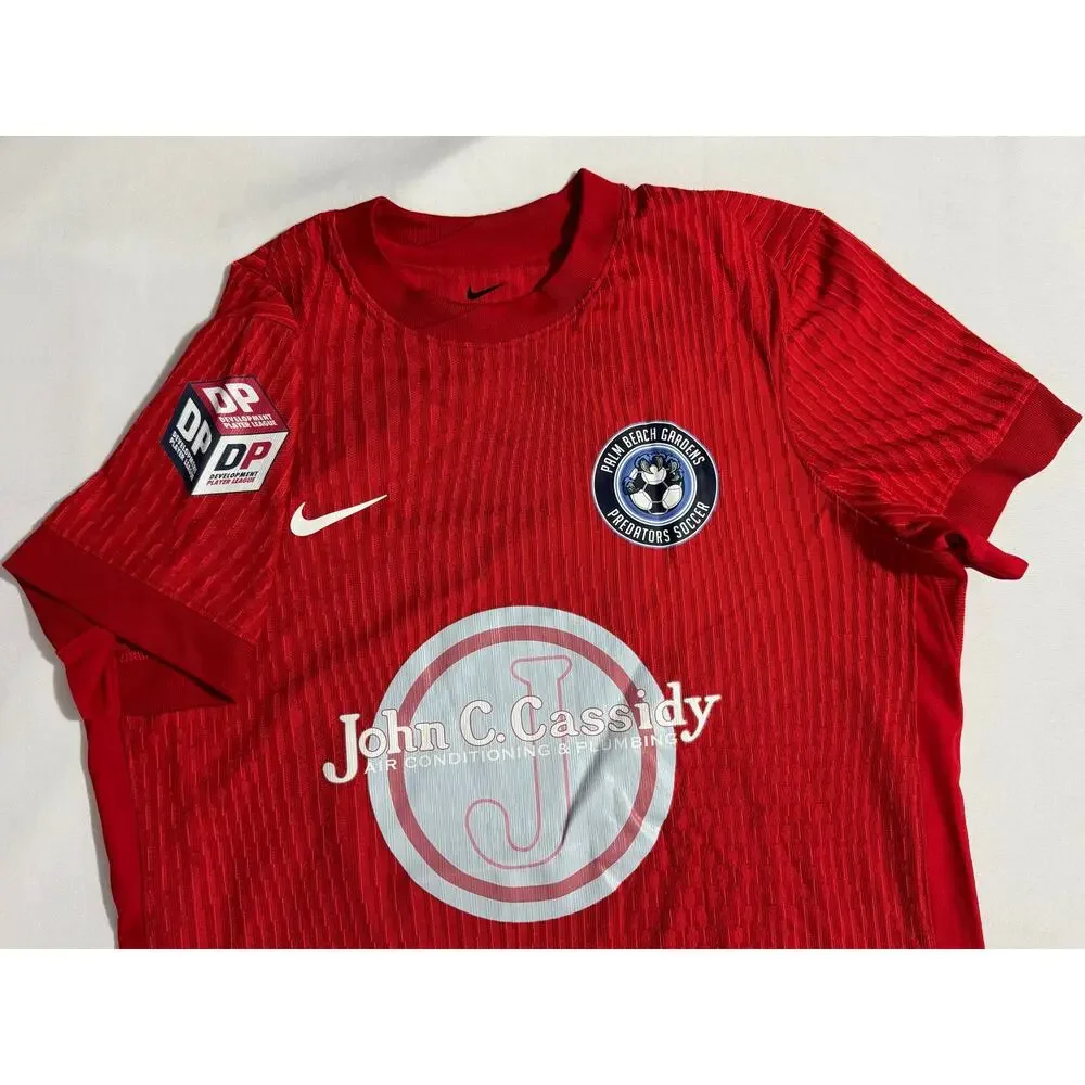 Nike ADV Red Jersey Medium Palm Beach Gardens Predator Soccer 19x25